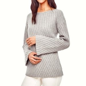 Ann Taylor Alpaca/Wool Blend Gray Sweater XS